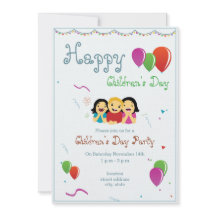 Children's Day Party Invitation card