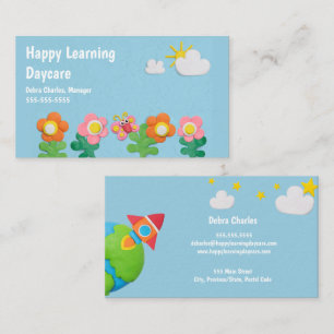 Children's Daycare Business Card