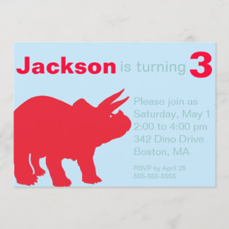 Children's Dinosaur Party Invitations