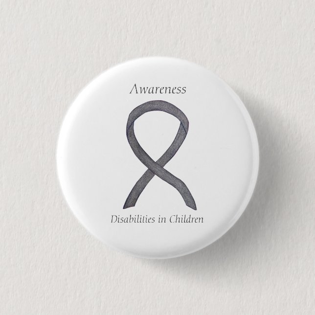 Children's Disabilities Awareness Ribbon Pin (Front)