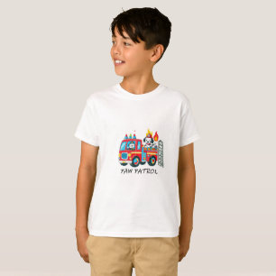 children's dog patrol firefighter shirt