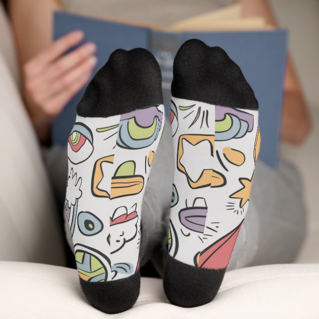 children's drawings socks (Bottom)