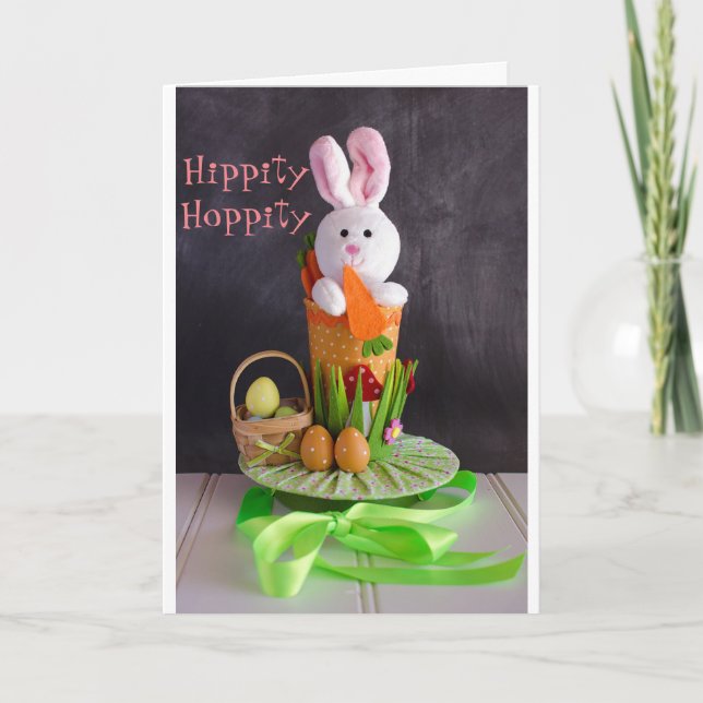 CHILDREN'S **EASTER** W/ BUNNY CAKE TOO HOLIDAY CA CARD (Front)