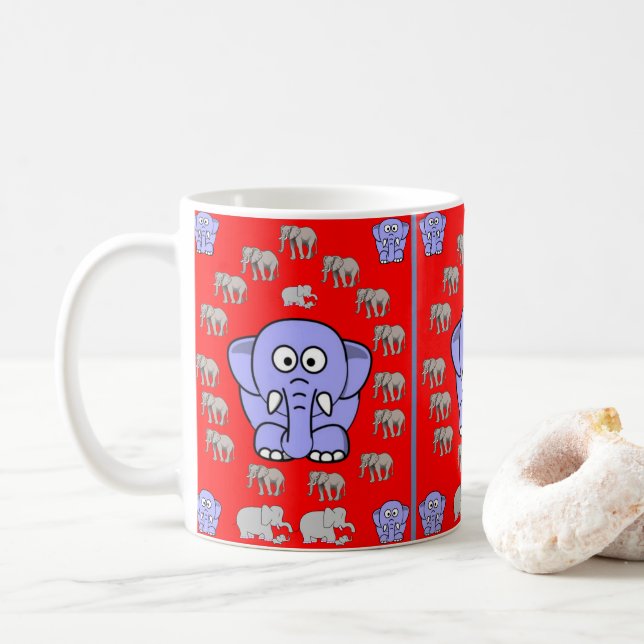 Children's Elephant Mug (With Donut)