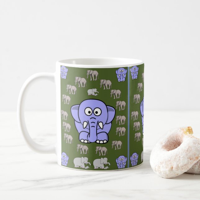 Children's Elephant Mug (With Donut)