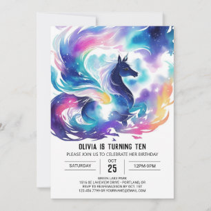 Children's Enchanted Horse Birthday Invitation