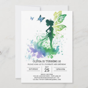 Children's Enchanting Fairy Birthday Magical Invitation