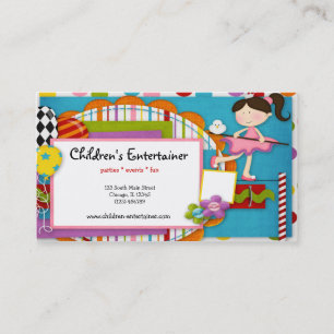 Children's Entertainer Business Card