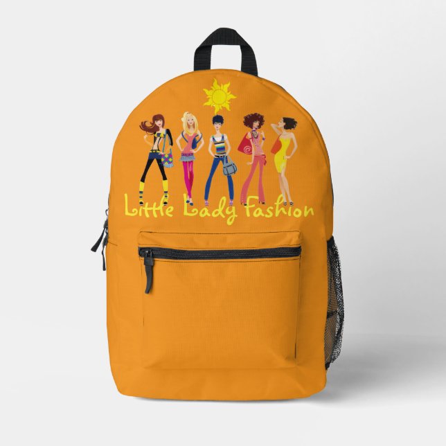 Children's Expression Collection: Girls  Printed Backpack (Front)