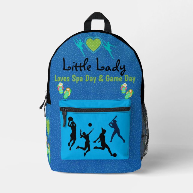 Children's Expression Collection - Girl's Printed Backpack (Front)