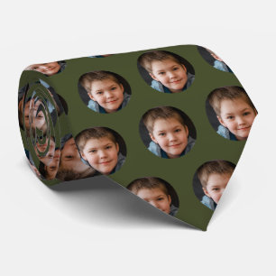 Children's Face Photo Personalized Father's Day Tie