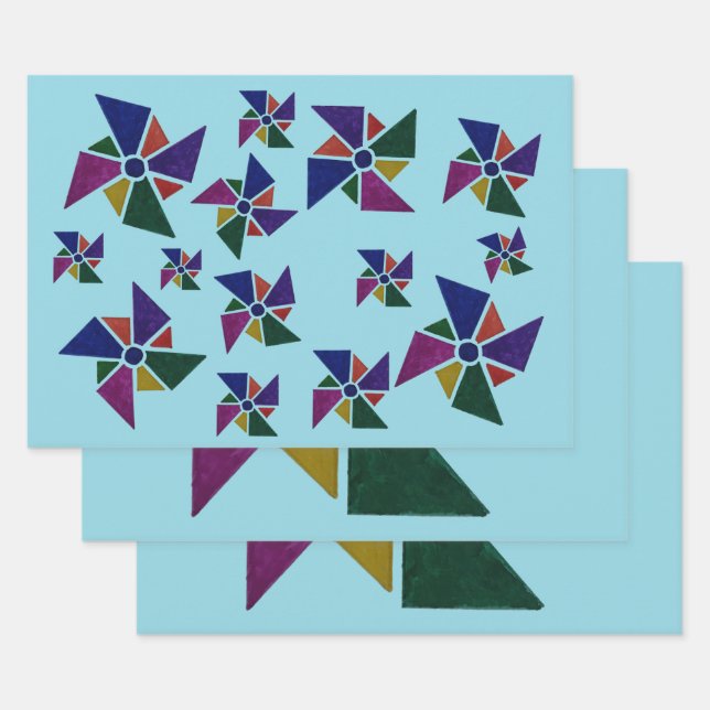 Children's Fan Gift Wrap (Set)