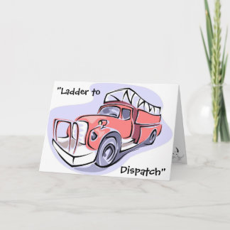 Children's Fire Truck Birthday Party Invitation