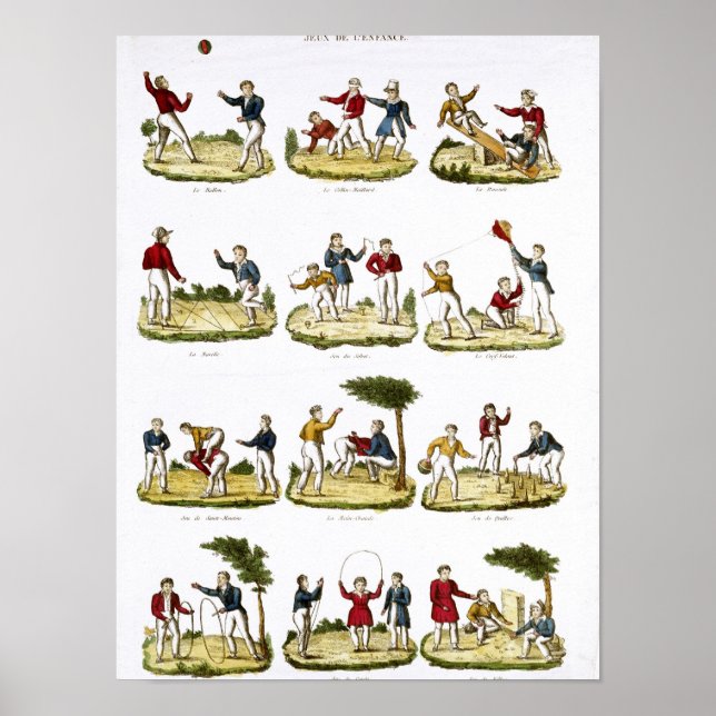 Children's Games, 1810 Poster (Front)