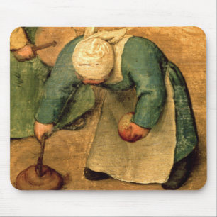Children's Games : detail of a girl playing Mouse Mat