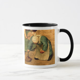 Children's Games : detail of a girl playing Mug