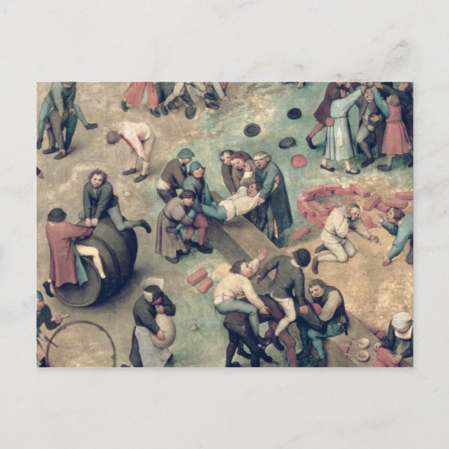 Children's Games : detail of bottom right-hand Postcard (Front)