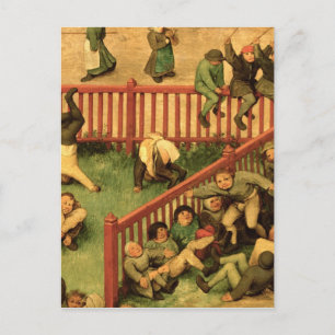 Children's Games : detail of left-hand section Postcard