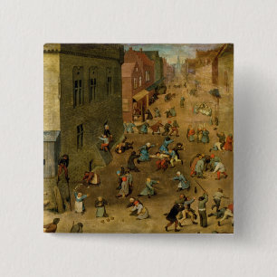 Children's Games : detail of top right hand 15 Cm Square Badge