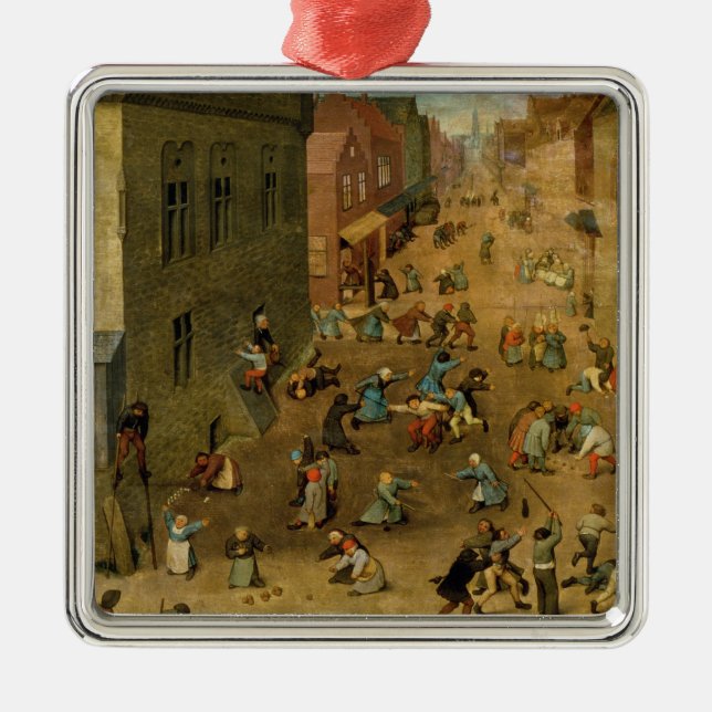 Children's Games : detail of top right hand Metal Tree Decoration (Front)