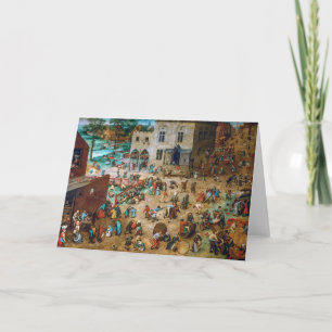 Children's Games Pieter Bruegel the Elder Card