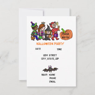 Children's Halloween Party Invitations