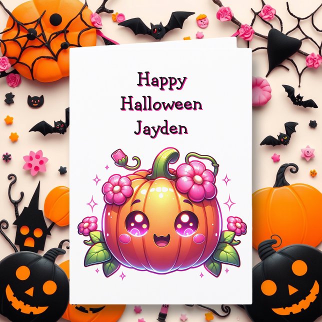 Children's Halloween Pumpkin Colouring Page Card (Creator Uploaded)