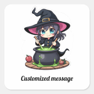 Children's Halloween Square Sticker
