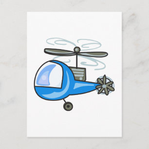 CHILDRENS HELICOPTER POSTCARD