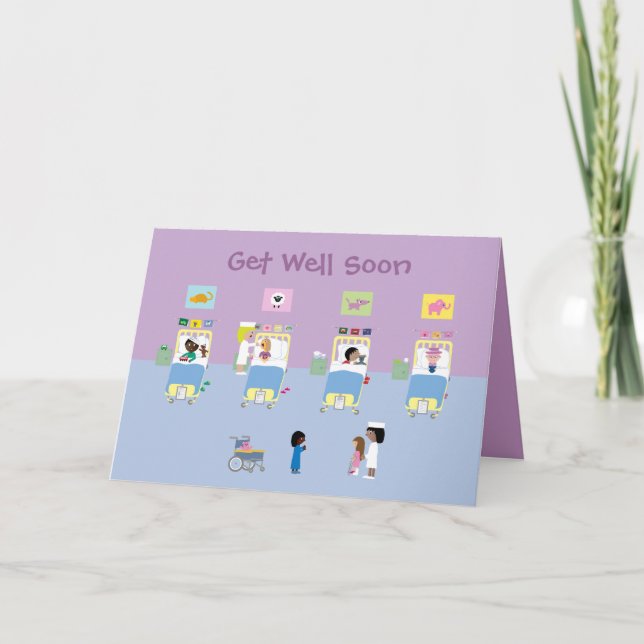 Childrens hospital get well soon card (Front)