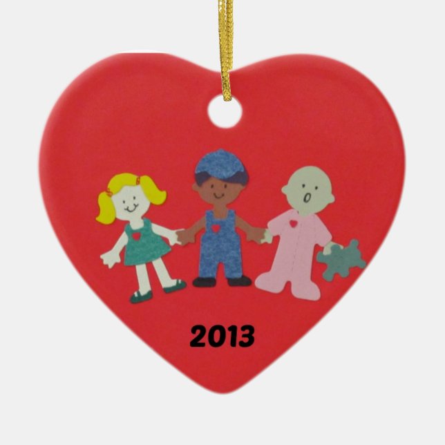 Children's Hospital Heart Ornament (Front)