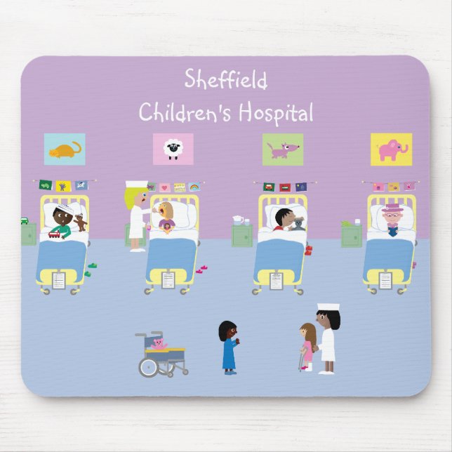 Children's Hospital Ward Customisable Mouse Mat (Front)