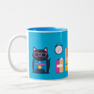 Children's household items or everyday objects. C Two-Tone Coffee Mug