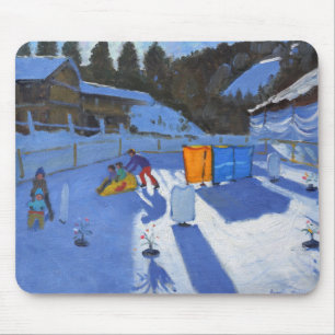 childrens ice rink Clusaz 2014 Mouse Mat