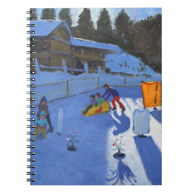 childrens ice rink Clusaz 2014 Notebook (Front)