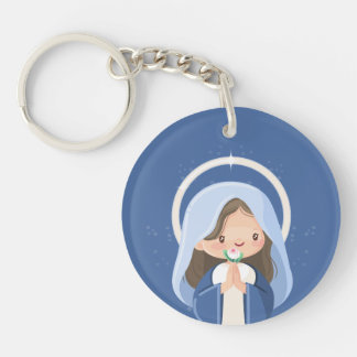 Children's Image of Immaculate Conception Key Ring