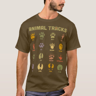 Childrens Kids Wild Animal Tracks Childrens Learni T-Shirt