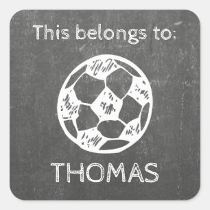 Children's labels - football board waterproof