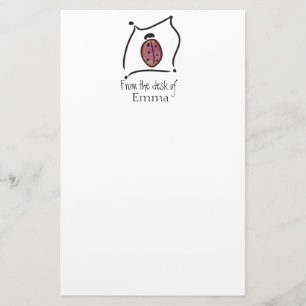 Children's ladybug Stationary personalised Stationery