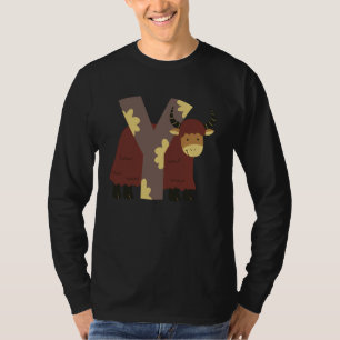 Children's Letters Y Alphabet ABCs Learning Safari T-Shirt