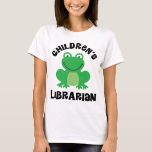 Children's Librarian library frog T-Shirt