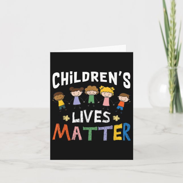 Childrens Lives Trafficking Awareness  Card (Front)