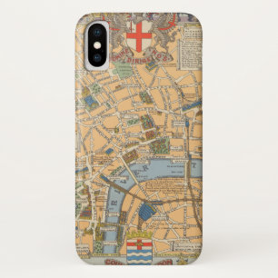 Children's Map of London, England iPhone X Case
