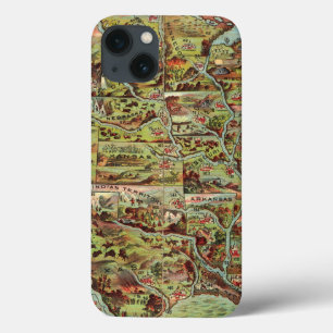 Children's Map of the United States iPhone 13 Case