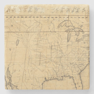 Children's Map Of The United States Stone Coaster