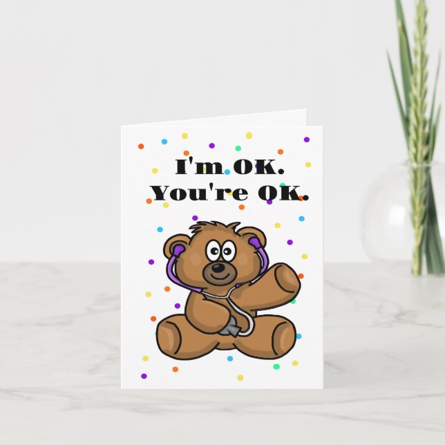 Childrens Paediatrician Thank You Greeting Card (Front)