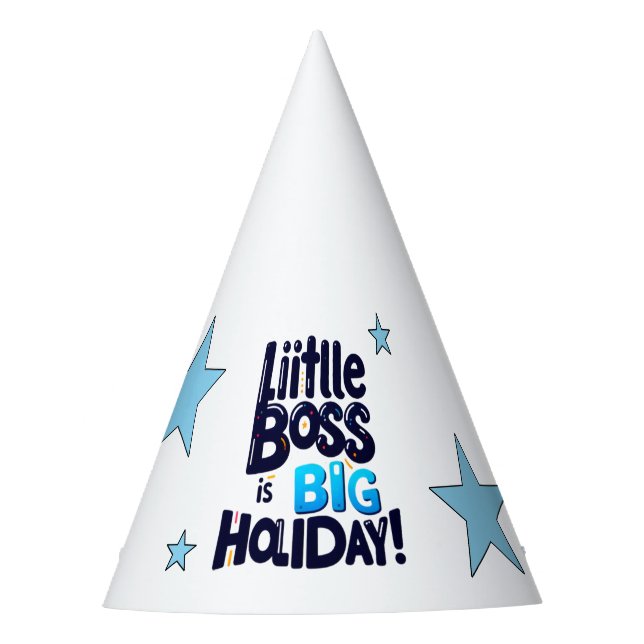 Children's party hat with funny inscription (Front)