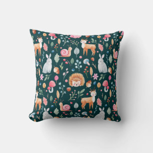 Children's pattern in watercolor technique. fairy cushion