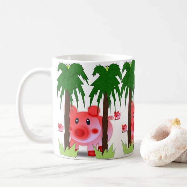 Children's Pig Mug (With Donut)