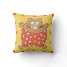 Children's pillow with mouse & stars